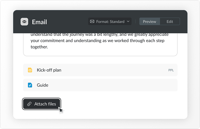 📎 Attachments in scheduled emails