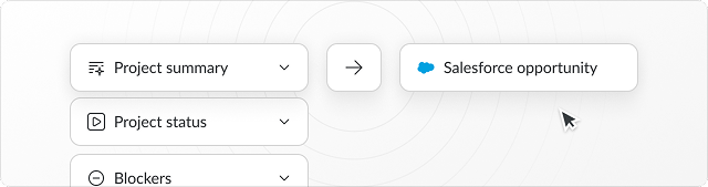 Stream project insights into Salesforce