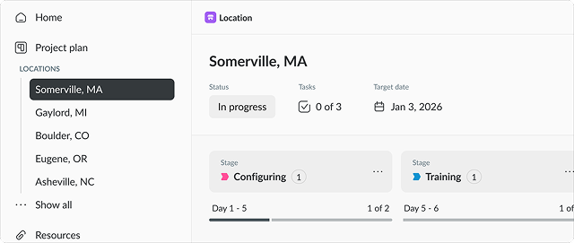 Full visibility in the customer portal